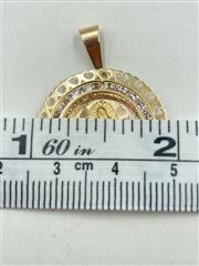 Synthetic Cubic Zirconia 14K Tri-color Gold 1.72g